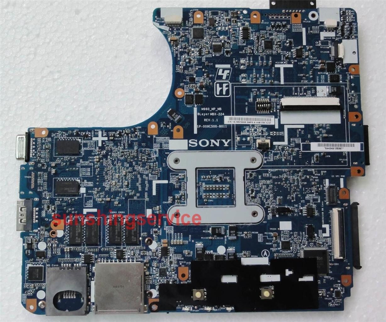 Sony Vaio VPC-EB VPC-EA Motherboard M960 MBX-224 A1771575A TESTED Brand: Sony Socket Type: PGA 989 MPN: M